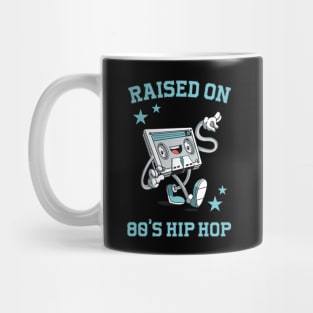 Raised on 80's Hip Hop: Funny Retro Cassette Tape Mug